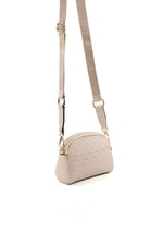 Silver & Polo SP1144 Kadın Çapraz Çanta Logolu Bej-S.Bej