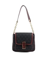 Silver & Polo SP1147 Kadın Omuz Çantası Monogram Siyah-Bordo