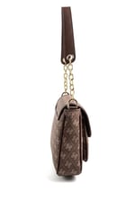 Silver & Polo SP1147 Kadın Omuz Çantası Monogram Kahve