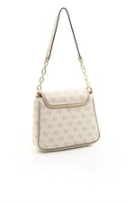 Silver & Polo SP1147 Kadın Omuz Çantası Monogram Bej-Kum