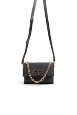 Silver & Polo SP1148 Kadın Çapraz Çanta Monogram Siyah