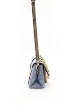 Silver & Polo SP1148 Kadın Çapraz Çanta Monogram Mavi-Ten