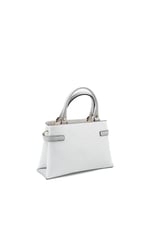 Silver & Polo SP1149 Kadın El Çantası Logolu Beyaz-A.Gri