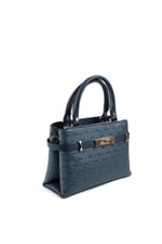 Silver & Polo SP1149 Kadın El Çantası Logolu Lacivert