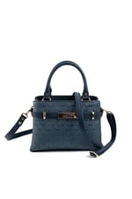 Silver & Polo SP1149 Kadın El Çantası Logolu Lacivert
