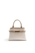 Silver & Polo SP1149 Kadın El Çantası Logolu Sedef-S.Nut