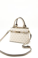 Silver & Polo SP1149 Kadın El Çantası Monogram Bej-Kum