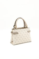 Silver & Polo SP1149 Kadın El Çantası Monogram Bej-Kum