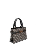 Silver & Polo SP1149 Kadın El Çantası Monogram Füme-Siyah