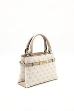 Silver & Polo SP1149 Kadın El Çantası Monogram Bej-Kum