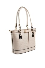 Silver & Polo SP1155 Kadın El Çantası Logolu Bej-S.Bej