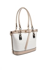 Silver & Polo SP1155 Kadın El Çantası Logolu Sedef-S.Nut