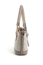 Silver & Polo SP1155 Kadın El Çantası Monogram Bej-Kum