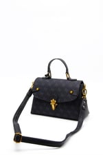 Silver & Polo SP1159 Kadın El Çantası Monogram Siyah