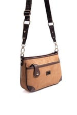 Silver & Polo SP1160 Kadın Çapraz Çanta Süet Taba-Kahve