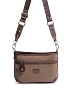 Silver & Polo SP1160 Kadın Çapraz Çanta Süet Vizon-Kahve