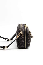 Silver & Polo SP1162 Kadın Çapraz Çanta Monogram Füme-Siyah