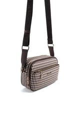 Silver & Polo SP1162 Kadın Çapraz Çanta Ekose Line Kare Kahve Sarı-Kahve