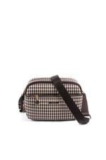 Silver & Polo SP1162 Kadın Çapraz Çanta Ekose Line Kare Kahve Sarı-Kahve
