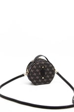Silver & Polo SP1163 Kadın Çapraz Çanta Monogram Füme-Siyah