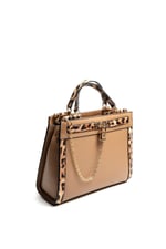 Silver & Polo SP1166 Kadın El Çantası Düz Vizon-Vizon-Leopar Taba