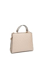 Silver & Polo SP1166 Kadın El Çantası Logolu Bej-S.Bej