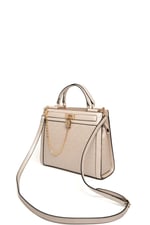 Silver & Polo SP1166 Kadın El Çantası Logolu Bej-S.Bej