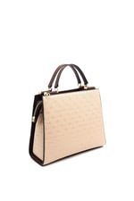 Silver & Polo SP1166 Kadın El Çantası Logolu Nut-Kahve