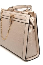 Silver & Polo SP1166 Kadın El Çantası Logolu Bej-S.Bej