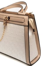 Silver & Polo SP1166 Kadın El Çantası Logolu Sedef-S.Nut