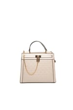 Silver & Polo SP1166 Kadın El Çantası Logolu Bej-S.Bej