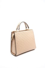 Silver & Polo SP1166 Kadın El Çantası Logolu Nut-S.Nut
