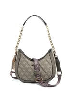 Silver & Polo SP1168 Kadın Omuz Çantası Monogram Y.Yeşil