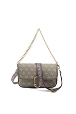 Silver & Polo SP1171 Kadın Omuz Çantası Monogram Y.Yeşil