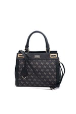 Silver & Polo SP1174 Kadın El Çantası Monogram Füme-Siyah