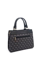Silver & Polo SP1174 Kadın El Çantası Monogram Füme-Siyah