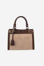Silver & Polo SP1174 Kadın El Çantası Süet Vizon-Kahve