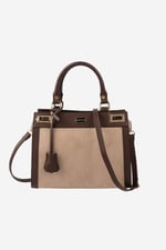 Silver & Polo SP1174 Kadın El Çantası Süet Vizon-Kahve