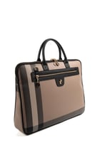Silver & Polo SP1175 Kadın Laptop & Evrak Çantası Ekose Kahve-Siyah