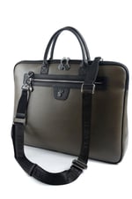 Silver & Polo SP1175 Kadın Laptop & Evrak Çantası Düz Zeytuni-Siyah