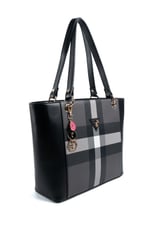Silver & Polo SP1176 Kadın Omuz Çantası Ekose Siyah