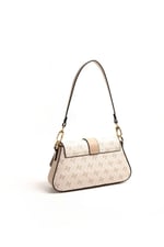 Silver & Polo SP1177 Kadın Omuz Çantası Monogram Bej-Kum