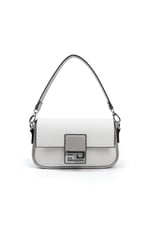 Silver & Polo SP1179 Kadın Omuz Çantası Düz Beyaz-A.Gri