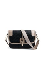 Silver & Polo SP1182 Kadın Çapraz Çanta Logolu Siyah-S.Nut