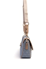 Silver & Polo SP1182 Kadın Çapraz Çanta Monogram Mavi-Ten