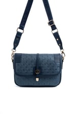 Silver & Polo SP1182 Kadın Çapraz Çanta Logolu Lacivert