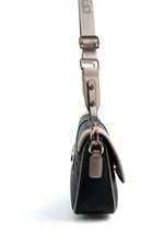 Silver & Polo SP1182 Kadın Çapraz Çanta Logolu Siyah-S.Nut