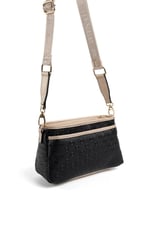 Silver & Polo SP1184 Kadın Çapraz Çanta Logolu Siyah-S.Nut