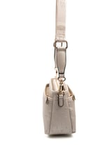 Silver & Polo SP1184 Kadın Çapraz Çanta Logolu Bej-S.Bej