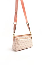 Silver & Polo SP1184 Kadın Çapraz Çanta Monogram Pembe-Somon